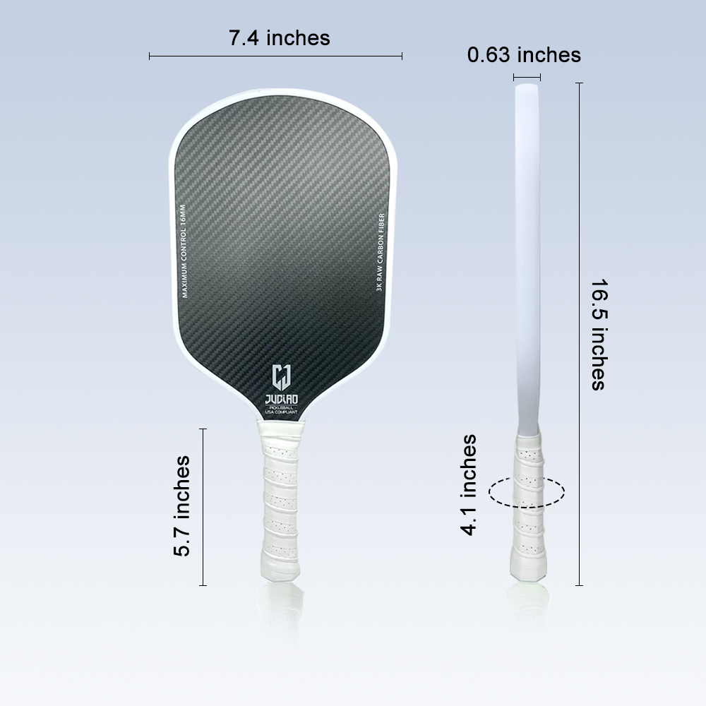 Paleta de pickleball de carbono crudo