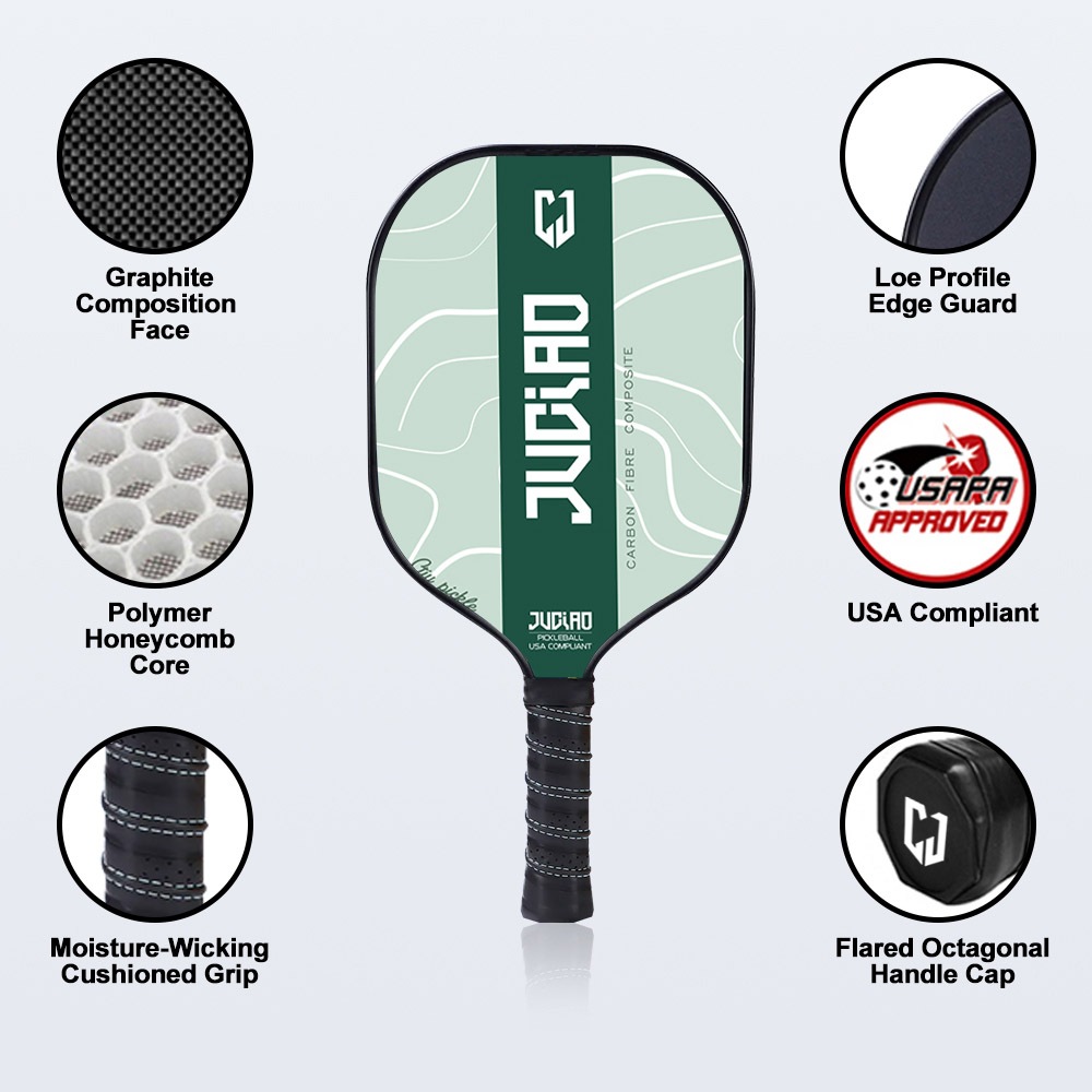 paleta de pickleball de fibra de carbono